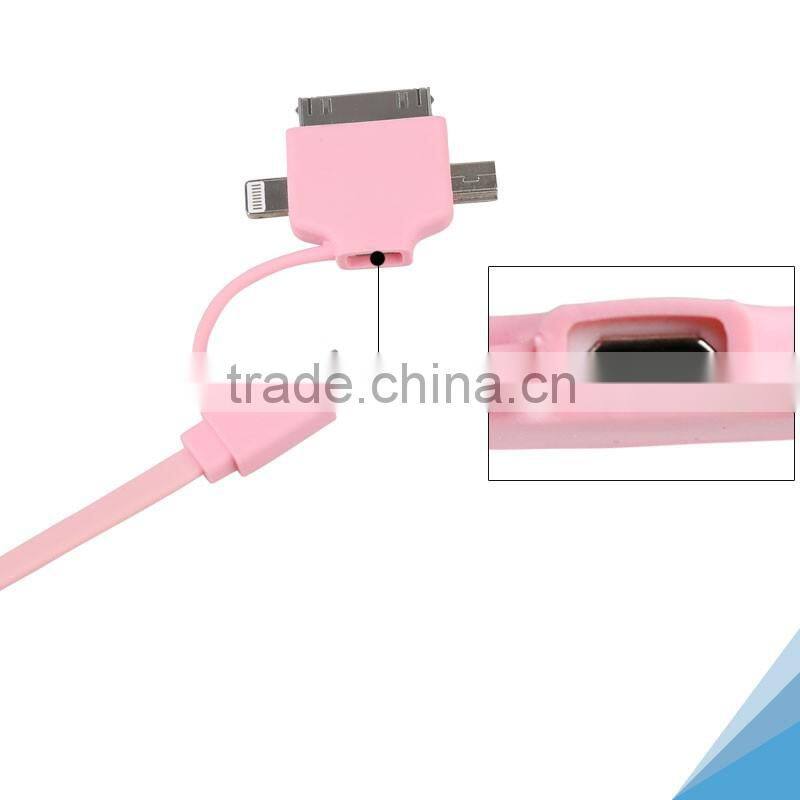 Manufacturer 3 in 1 USB charger cable data USB cable For Android/ Iphone/ Mirco