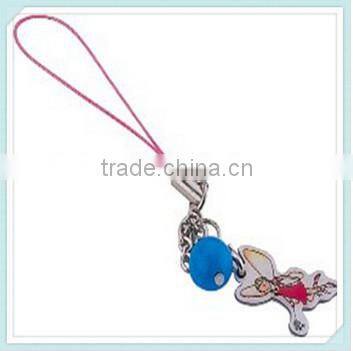 wholesale promotion zinc alloy die casting cell phone wrist strap (xdm-mps07)