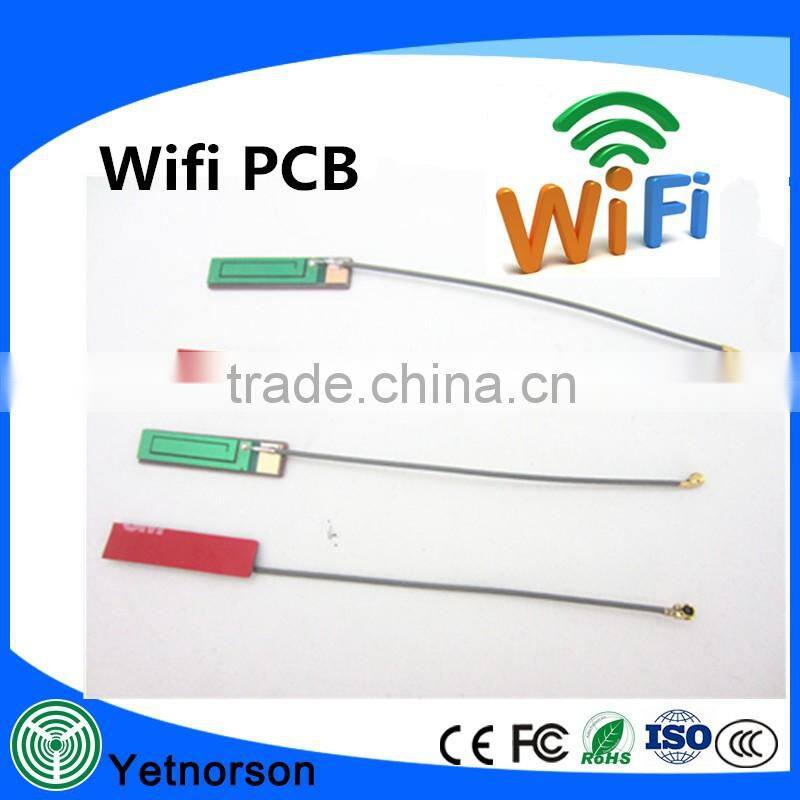 Factory Price good performance 2.4g internal wifi patch antenna with 1.13 cable