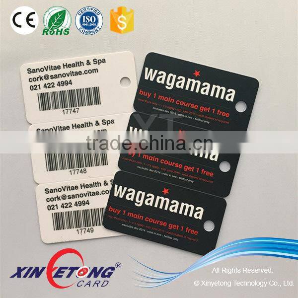 Printed Plastic Customized Keychain Combo PVC Cards With Qrcode