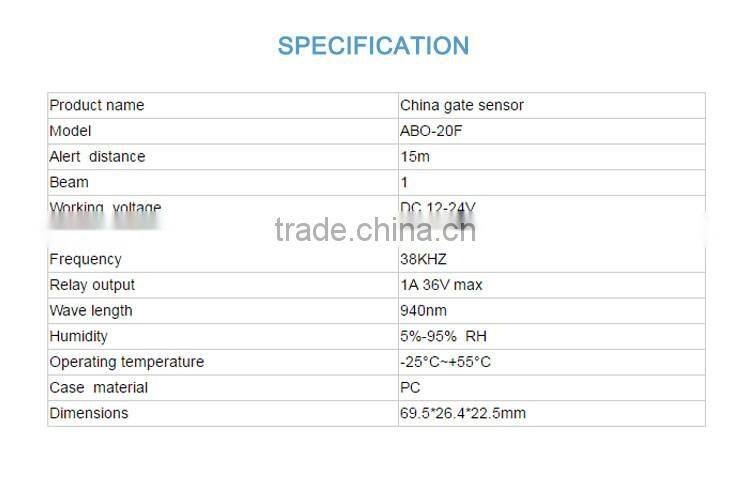 Two Beams Motion Sensor For Home Security