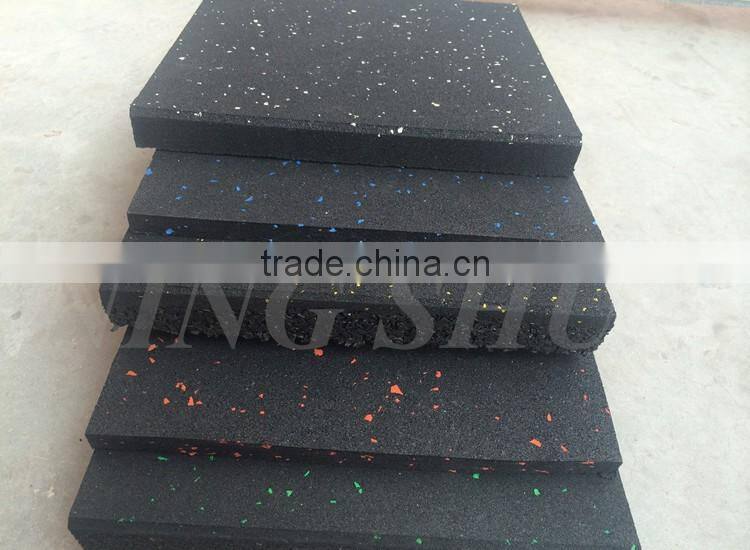 Trade Assurance gym center rubber mat floor, gym noise reduction rubber flooring