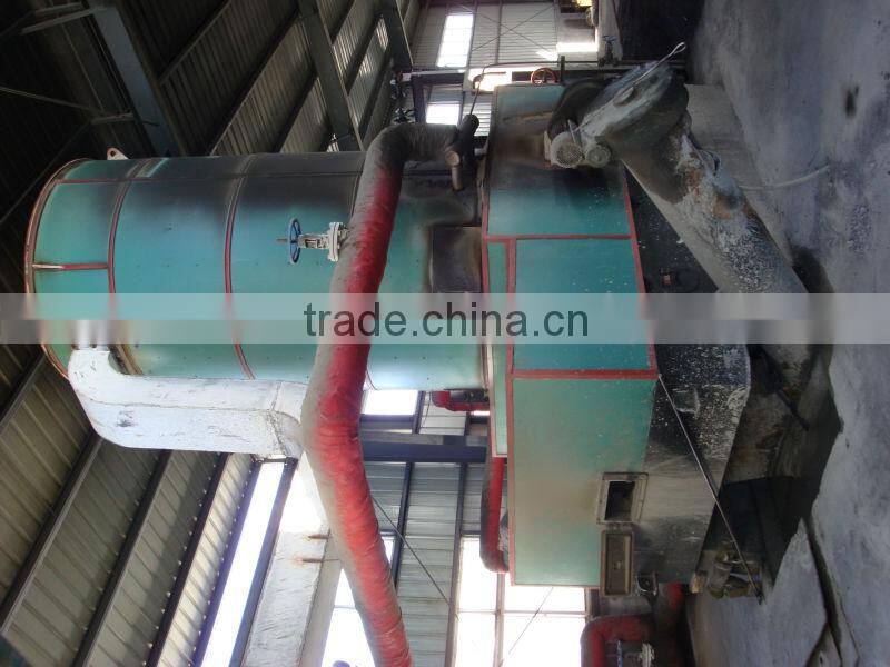Wood fired conducting oil boiler