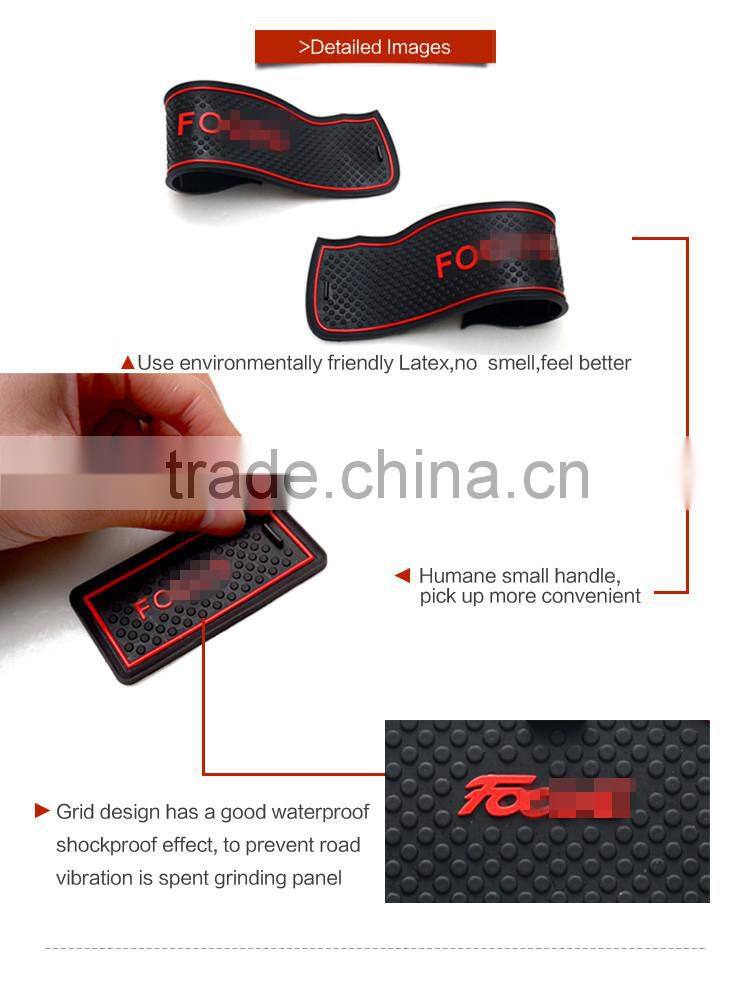 Car accessories red car mat for Ford new focus(low configuration) 11pcs/set