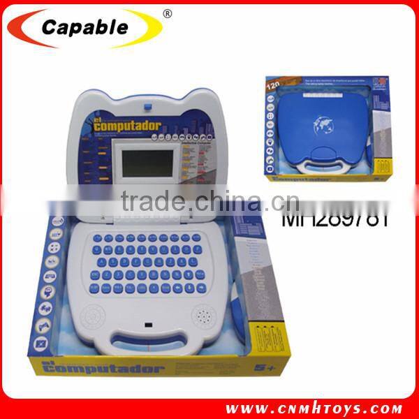 Educational toys children intelligent learning machine/laptop/kids computer with mouse