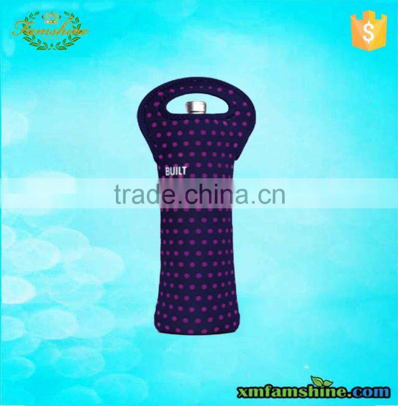 reusable single bottle neoprene wine bag