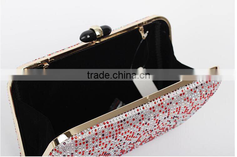 China alibaba custom print pure colour leisure ladies satin bead clutch bags for phone