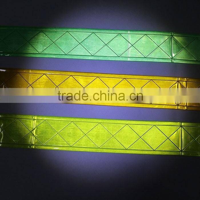 4CM Road sign reflective tape PVC & X pattern reflective strap