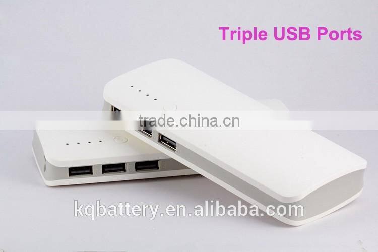 trendy portable charger power bank 10000mah external battery charger