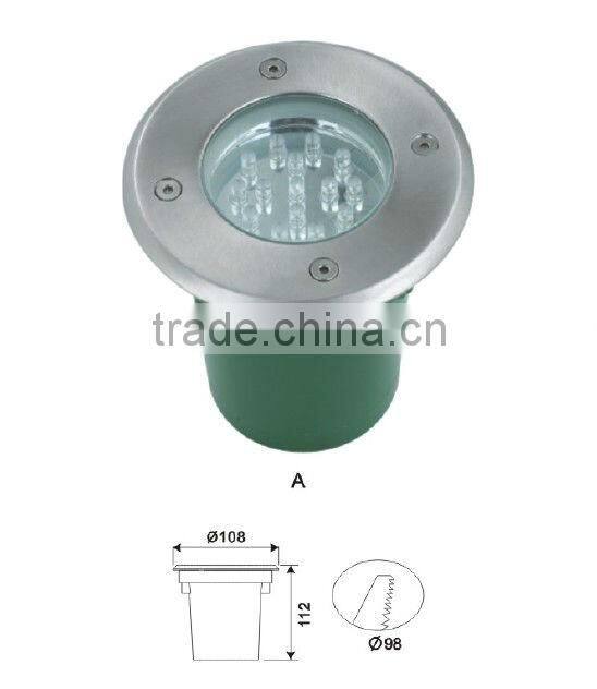 1.2w led LED In-ground light in ningbo led lighting factory