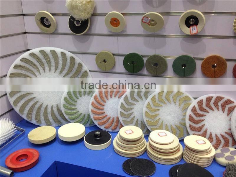 Flexible Diamond Polishing Pads 5 inch (125 mm) Wet Spiral Teeth Premium Resin Polishing Pad for Granite Polishing Circle Wheel