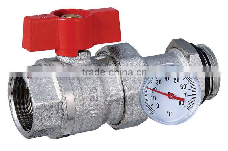 with match nickle-plating PN 25 ball valve