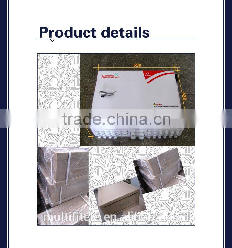 6 string PV Junction Array box Solar DC combiner box
