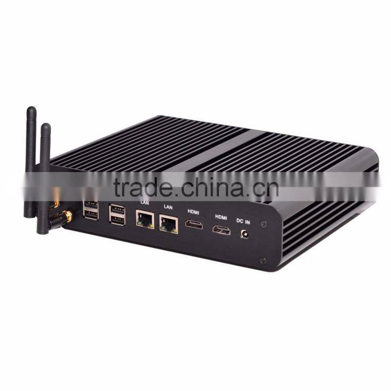 2016 best pc Intel Core i7-5650U Barebone Fanless mini PC i7 4M Cache up to 3.20 GHz support HD 4K resolution wifi