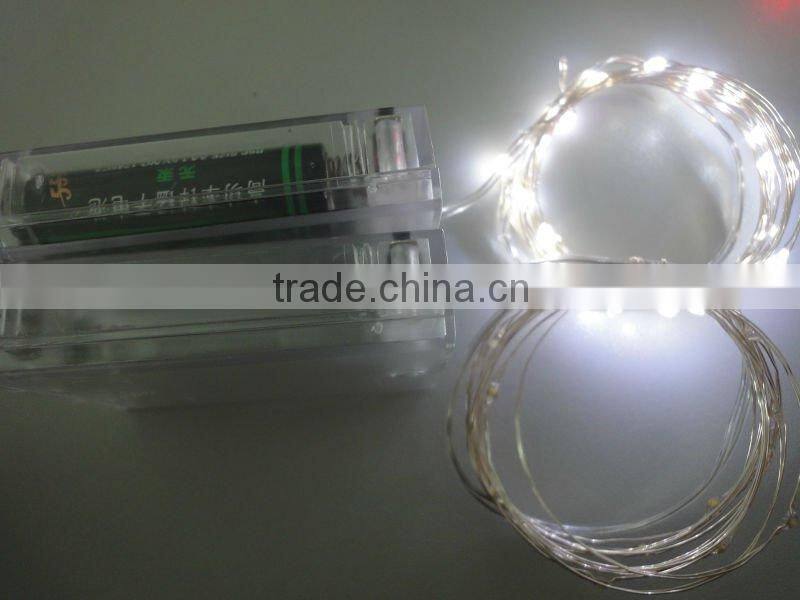 White colorled bead string lights led pearl string light
