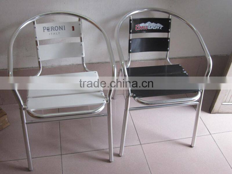 modern outdoor aluminium bar arm hotel chair YC002