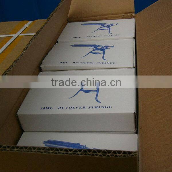 10ml veterinary injector stainless steel syringe metal syringe