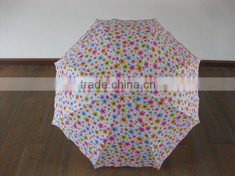 Factory Direct Wholesale Beautiful Design manual open handle straight lace umbrella,cute lace umbrella for children