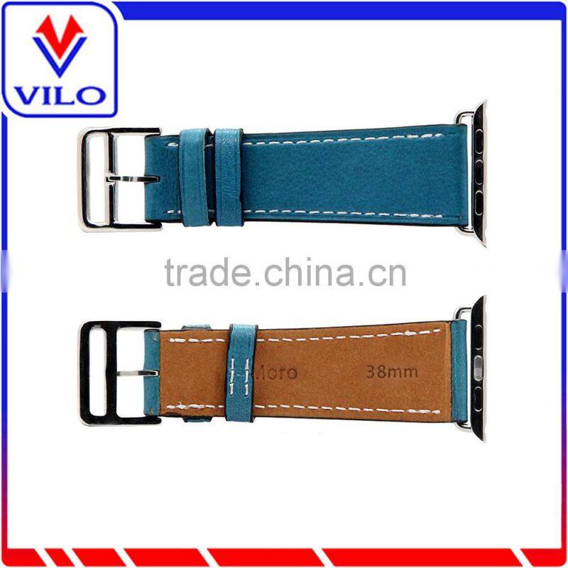 The Wholesale Extra Long Genuine Leather Band Double Tour Bracelet Leather watchband for Apple Watch