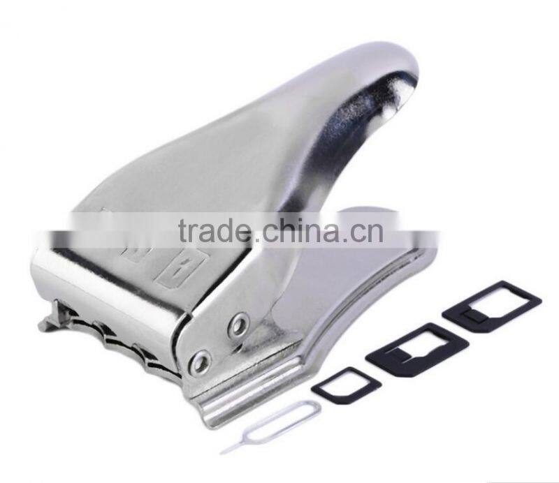 Hot High quality Universal 3 in 1 Micro/Nano/SIM Card Cutter For iPhone 4 5 5S 6 Cell Phone