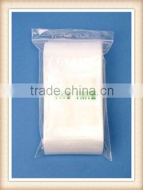 wholesale zlb-19 4" x 6", 4 Mil Clear White Block Zipper Bags, Dispenser Bag Pack of 100