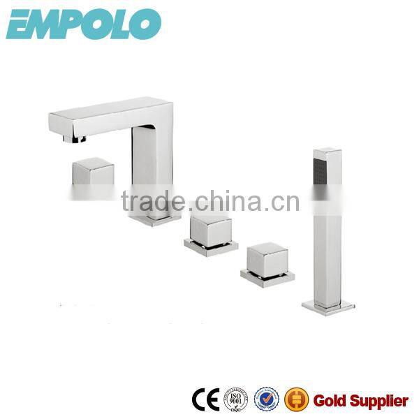 Tub Mounted Solid Brass Triple Handle Bath Faucet LSM 5005
