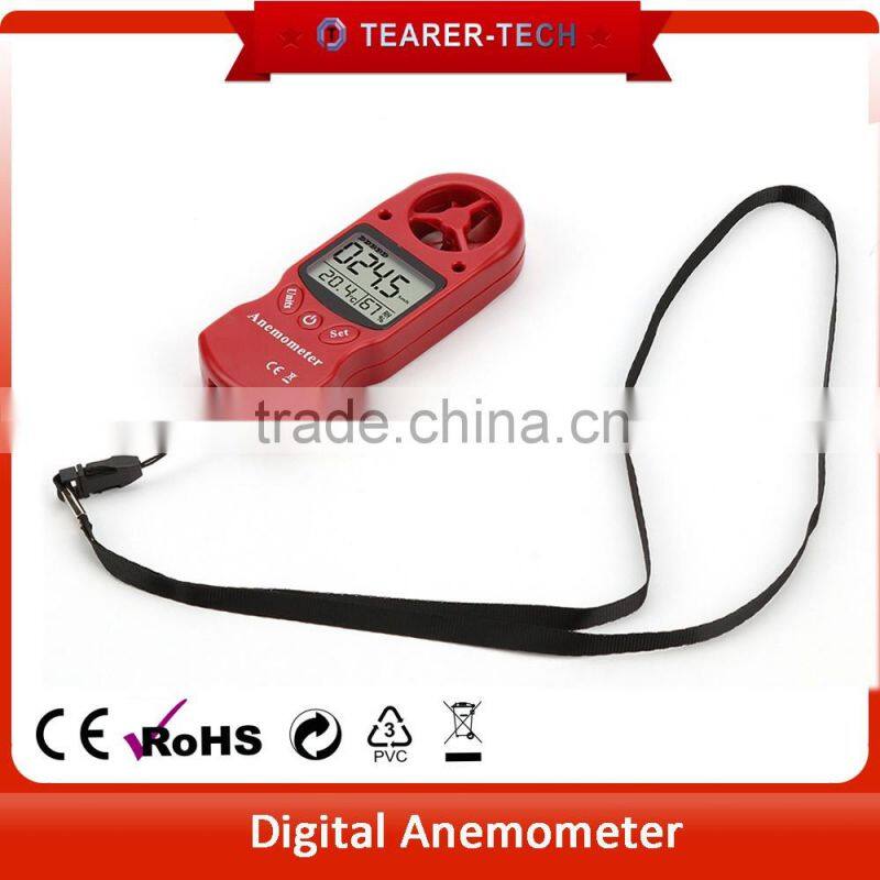2016 High Sensitive LCD Display Digital Anemometer & Thermometer humidity with Vane Sensor