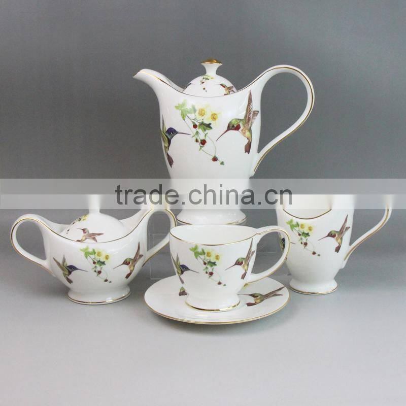 ceramic teapot set, Turkish tea set, porcelain tea set