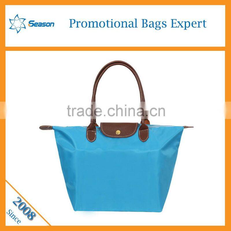 Wholesale reusable shopping bags nylon foldable shopping bag
