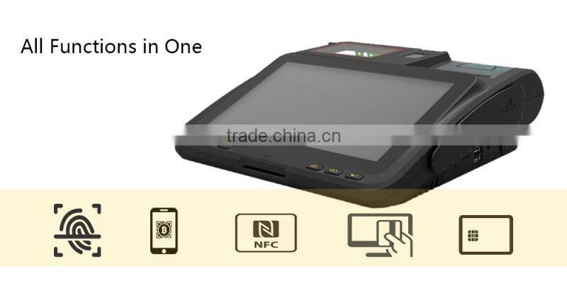 Android Embedded POS Support 3G WIFI Barcode Scanner RFID Thermal Printer