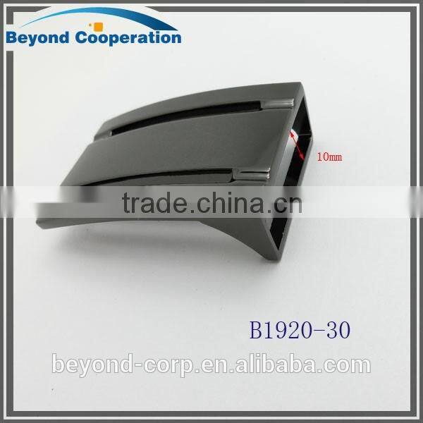2016 new mould flap plaque buckle shiny gun metal nickel-free coating plain plate buckle