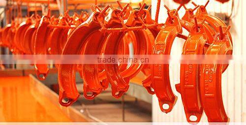 Using spray paint processing of machanical tee threaded outlet