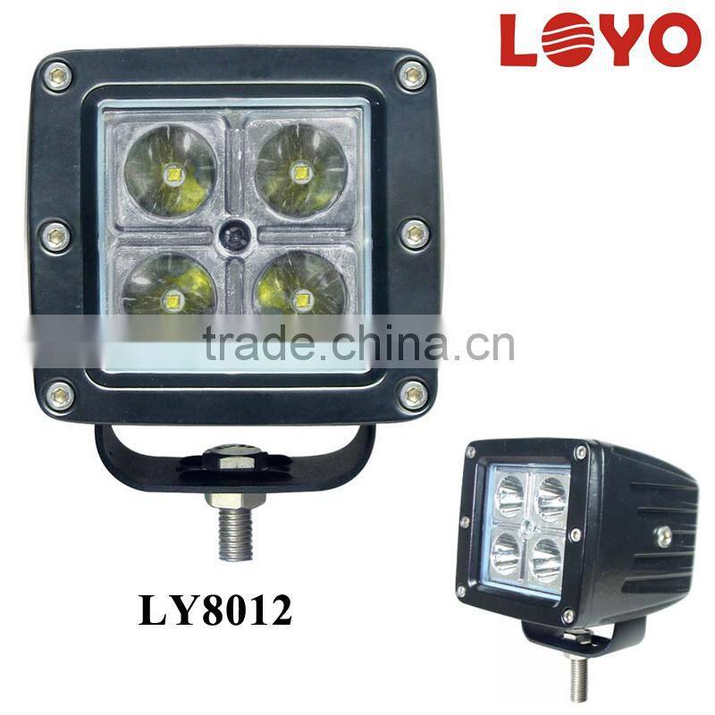 LOYO super bright High quality 12w led work light for trucks