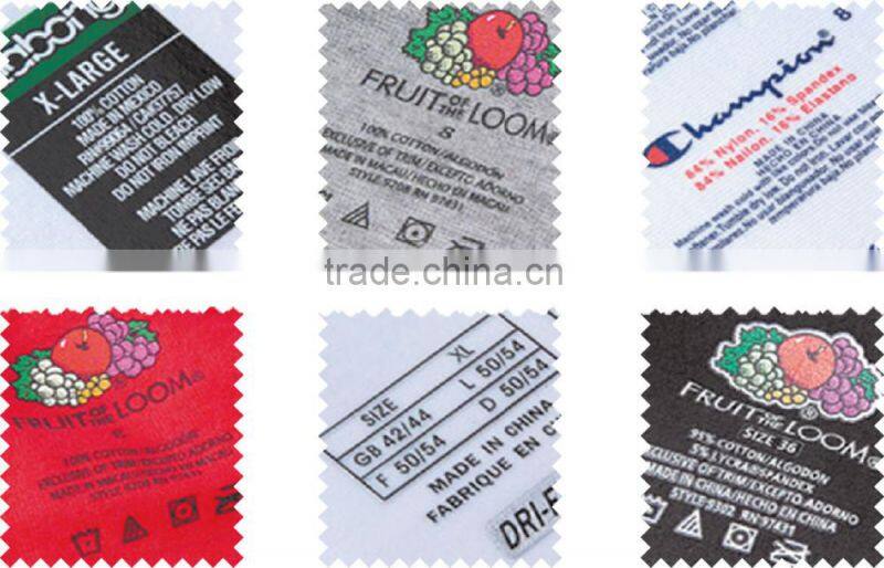 T-shirt iron on heat press label transfer printing on .