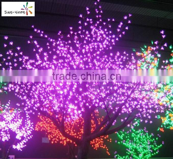 Cheap plastic cherry blossom tree high simulation lighted blossom tree nice quality outdoor lighted trees light