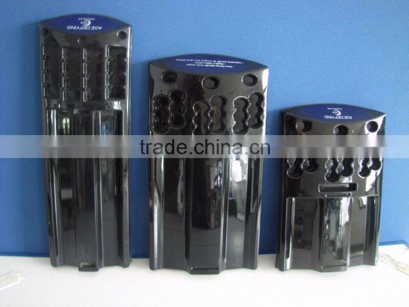 OEM cosmetics plastic display stand, plastic tray, blister