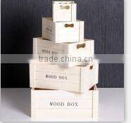 wooden box white, wood craft box, white storage box