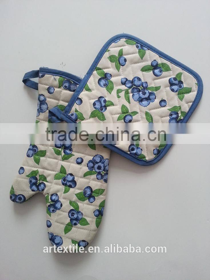 factory directed 100% cotton baking glove & pot holder as SET