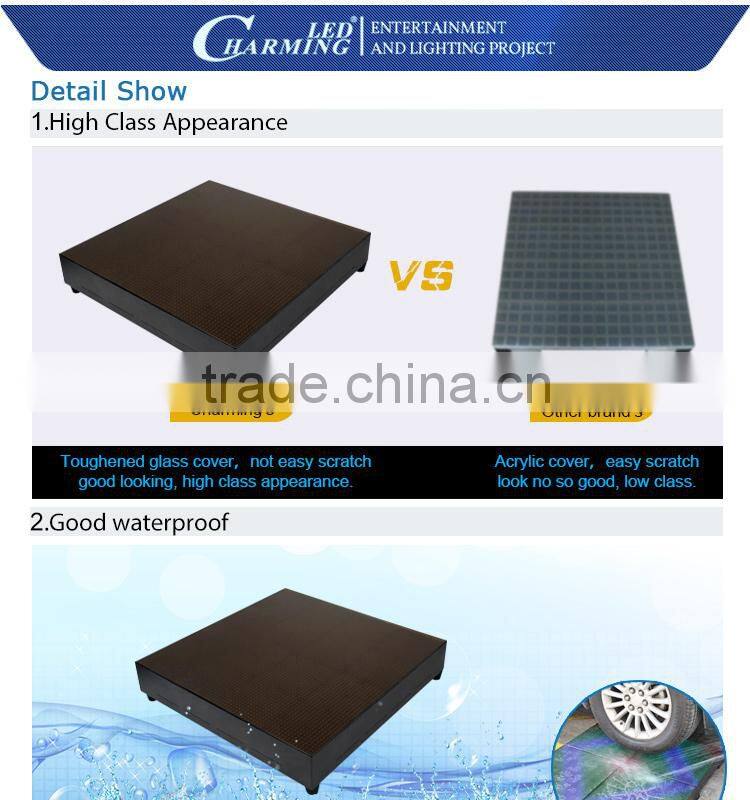 wedding led P7.8 dancing floor tiles dj mat lighting