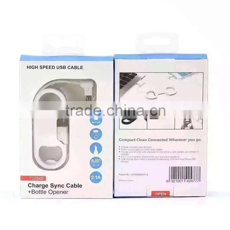 USB Sync Data Charger Charging Cable Bottle Opener For iPhone 5/5S/5C/6/6Plus