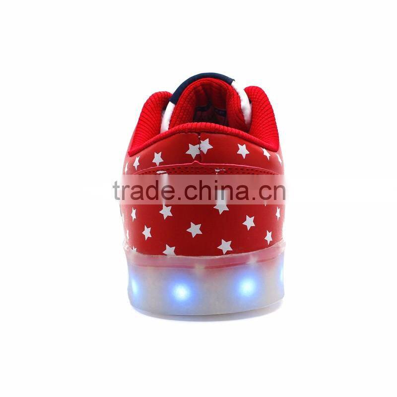 Wholesale USB charger changeable colors light up running sports casual shoes for adults JK-012