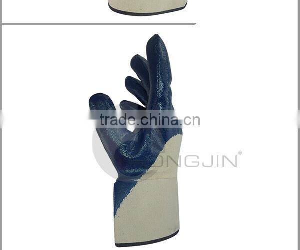 Heavy Duty, Wide Cuff, Open-Back Nitrile Coated Work Gloves