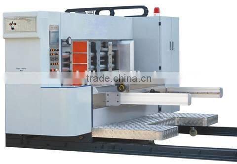Automatic corrugated cardboard carton box packing printing making machine