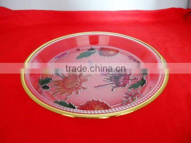 8" Round plastic Fruit plate
