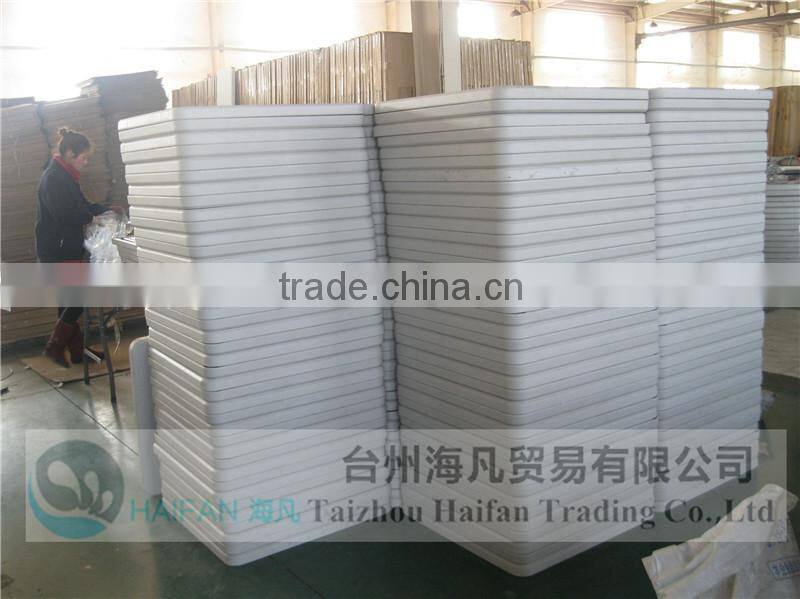 high durable blow molding PE 2FT white square folding dining table /hot sell square plastic dining room table