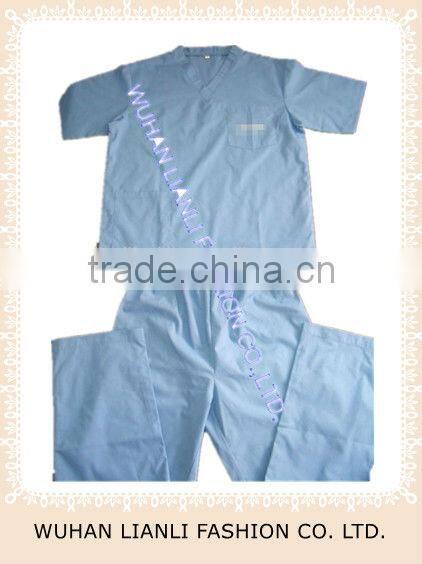 Hospital doctor summer scrubs surgery uniforms suit v-neck medical