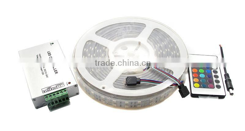 Promotion PVC tube 5m DC12V Waterproof IP65 SMD 5050 600leds RGB LED Strip light