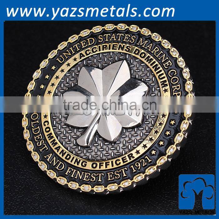 Wholesale Coin Supplies custom metal enamel calendar coin