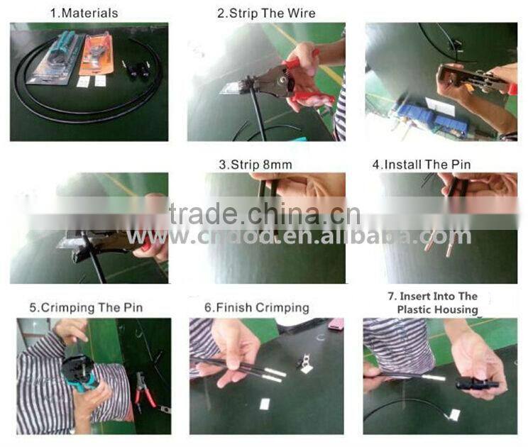 High efficiency 5w to 330w MC4 connector with TUV, IEC, CE, CEC solar system connector