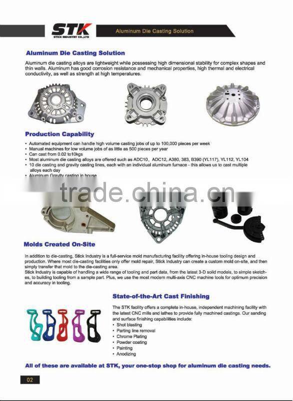 Aluminum alloy die casting part